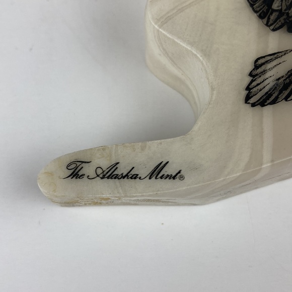 Kiana Art Vtg 981 Kiana Alaska Mint Marble Eagle Mountain Etching By Artist Bill Devine